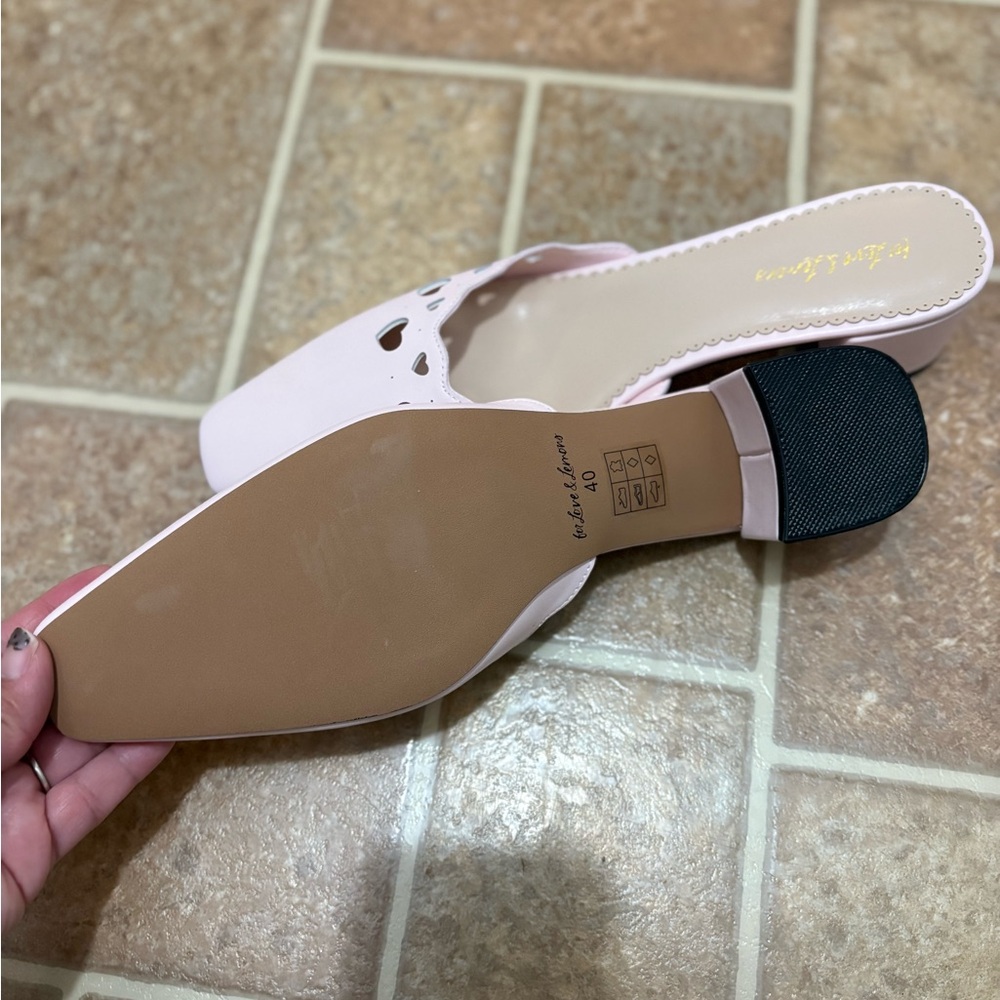 For Love And Lemons Juliette Ballet Mule Size 40 US 9 Pink NWOB - Picture 4 of 4